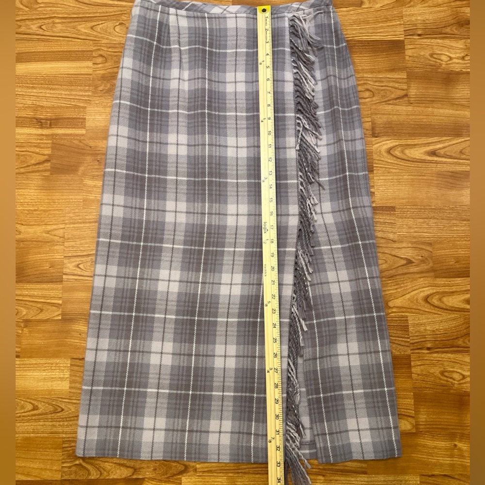 Norton McNaughton Charcoal Checkered Skirt - Picture 8 of 9